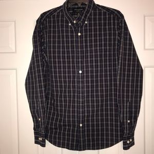 Men’s (M) Banana Republic plaid button down